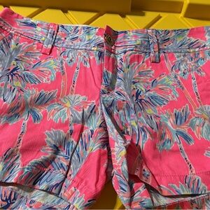 Lilly Pulitzer Tropical Pink and Blue Shorts